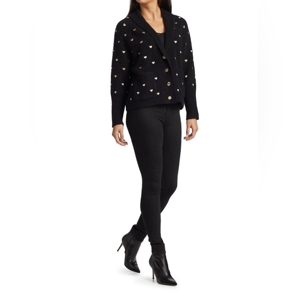 Generation Love Blossom Heart Embroidery Slouchy Oversized Cardigan Sweater - Picture 6 of 11